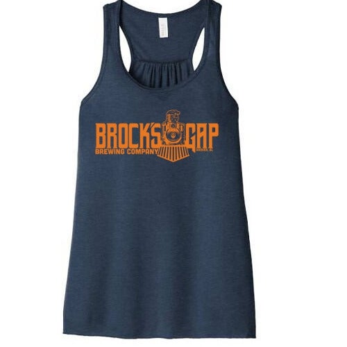 Tank Navy & Orange Logo | Brock's Gap Brewing Company